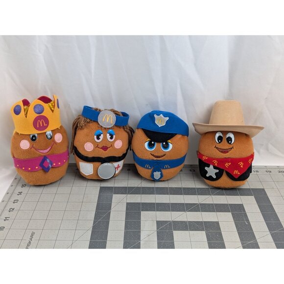 Douglas McDonalds McNugget Buddies Plush Lot Princess Ann Officer Joe Roy Nugget - Picture 1 of 13